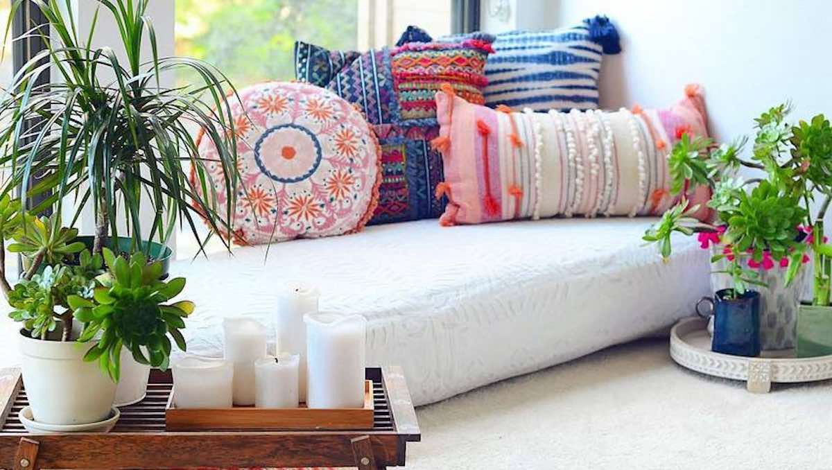 Che colori usa l'arredamento boho?