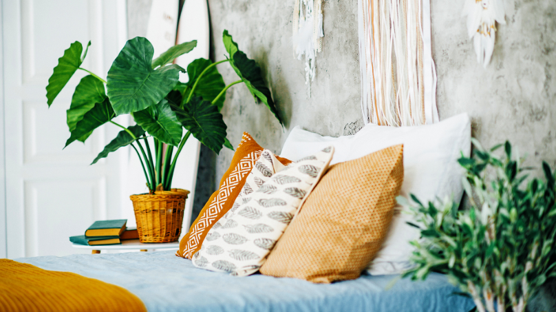 Colores del dormitorio boho