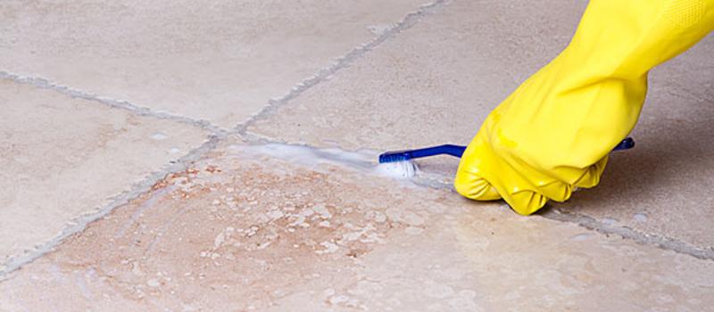 How to clean grout with baking powder