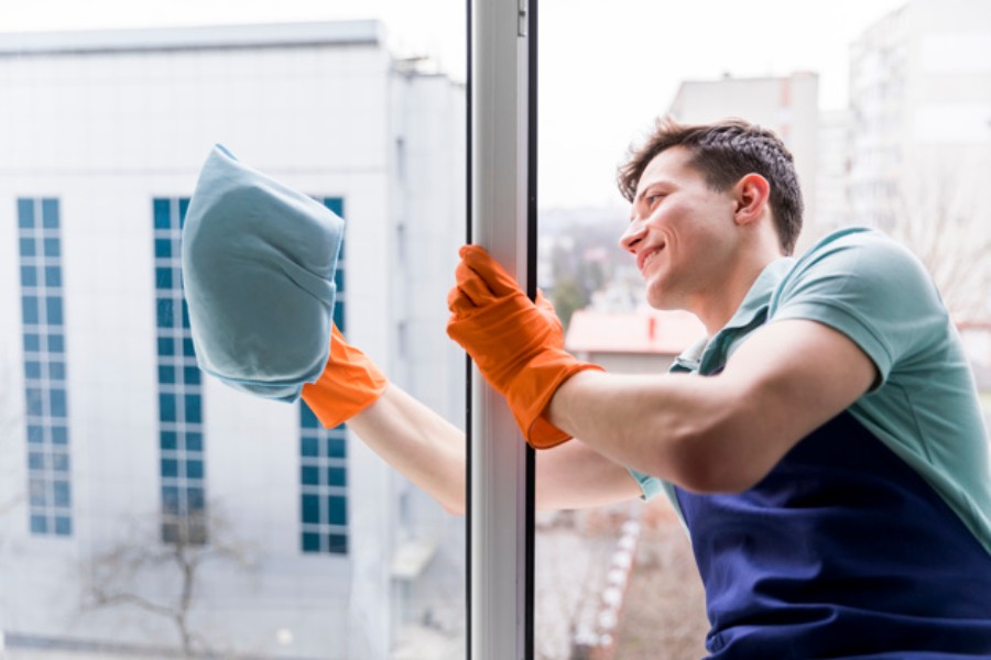 Ein Lifehack - Fensterputzen ohne Schlieren