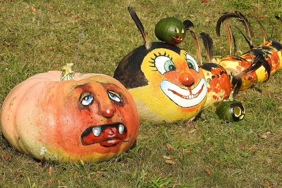 Diseños de calabazas pintadas