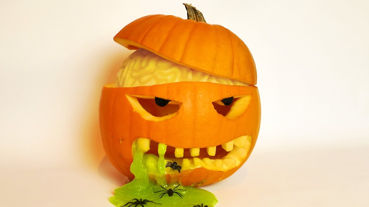 Cervello di zucca di Halloween