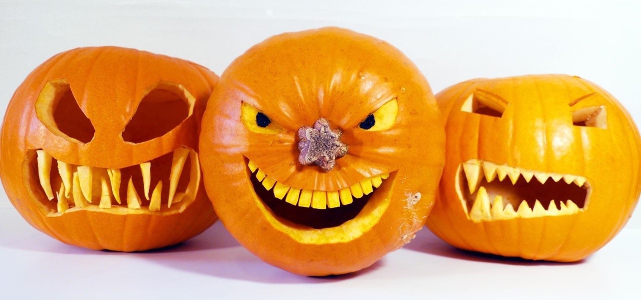 Aterradores diseños de calabazas de Halloween