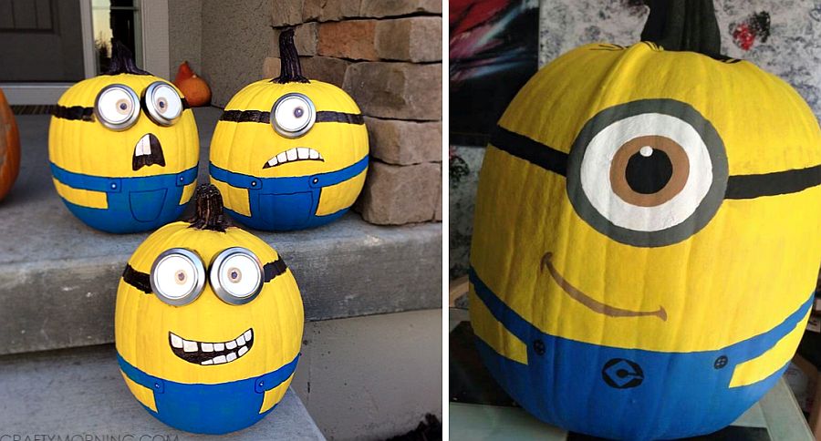 Dynowe minionki - dynie na halloween