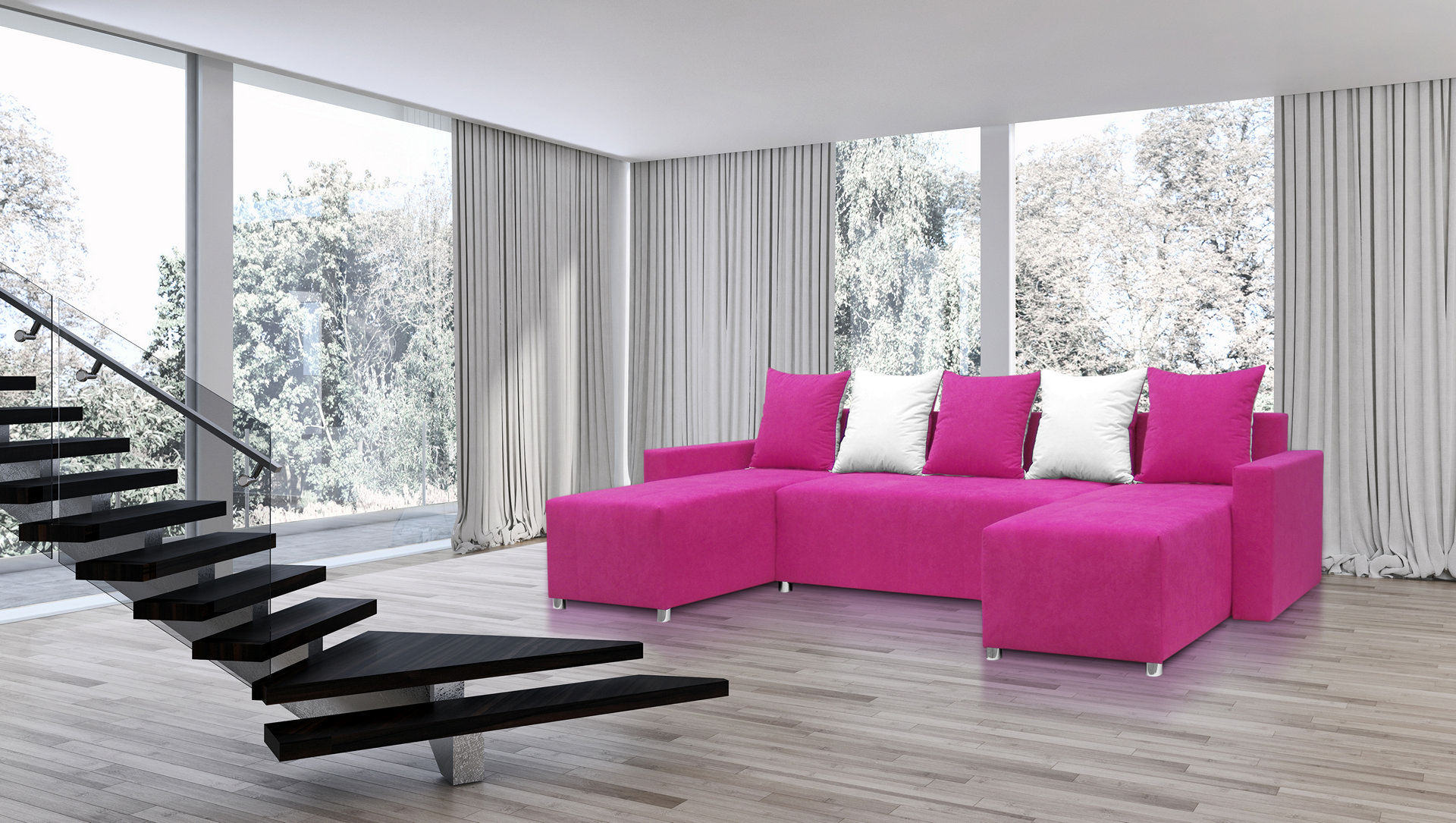 Muebles fucsia vibrante