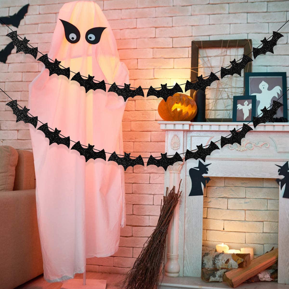 Una guirnalda de murciélagos - Decoración de Halloween DIY