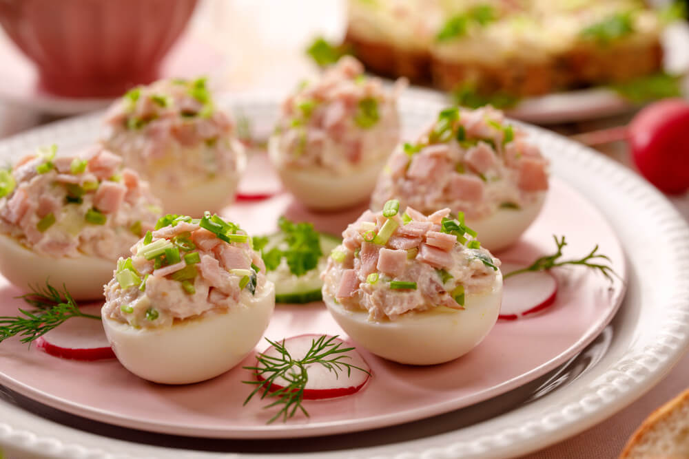 Comida polaca de Pascua - salada