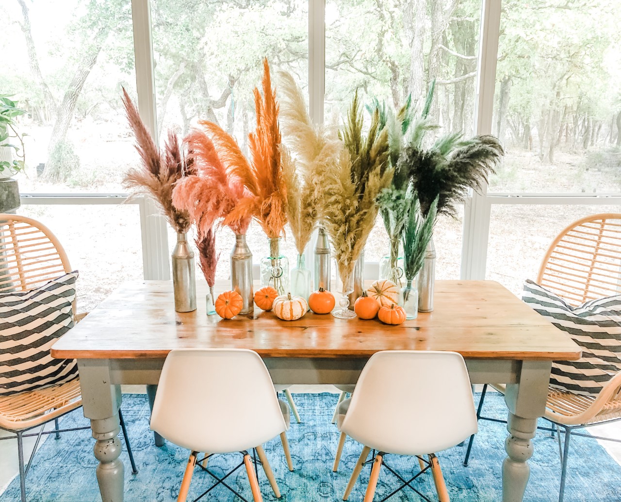 Pampas grass in a vase