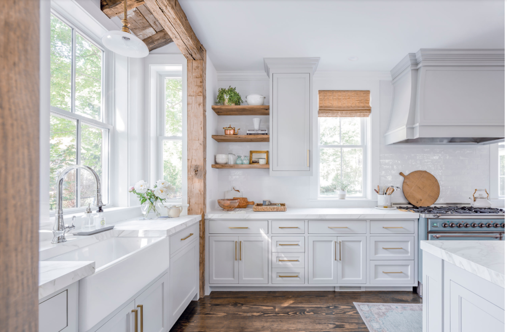 White rustic kitchen