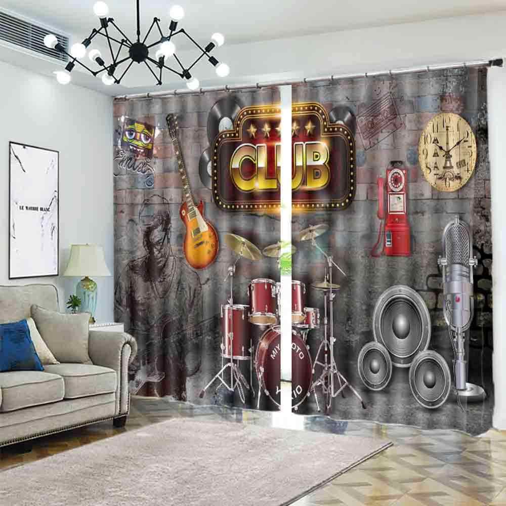 Cortinas modernas para la sala de estar - concierto de la banda