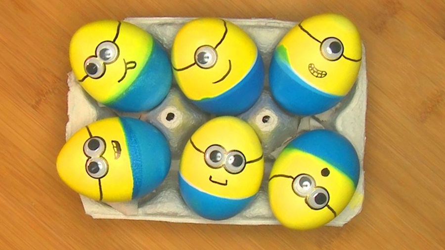 Œufs de Pâques pour enfants - les minions