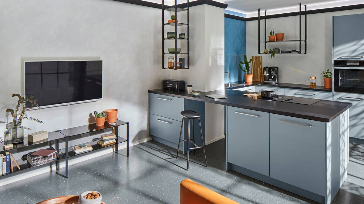 Estilo industrial inusual - cocina americana