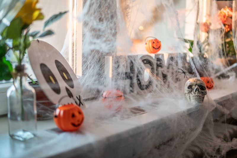 Decoraciones geniales para Halloween: telas de araña