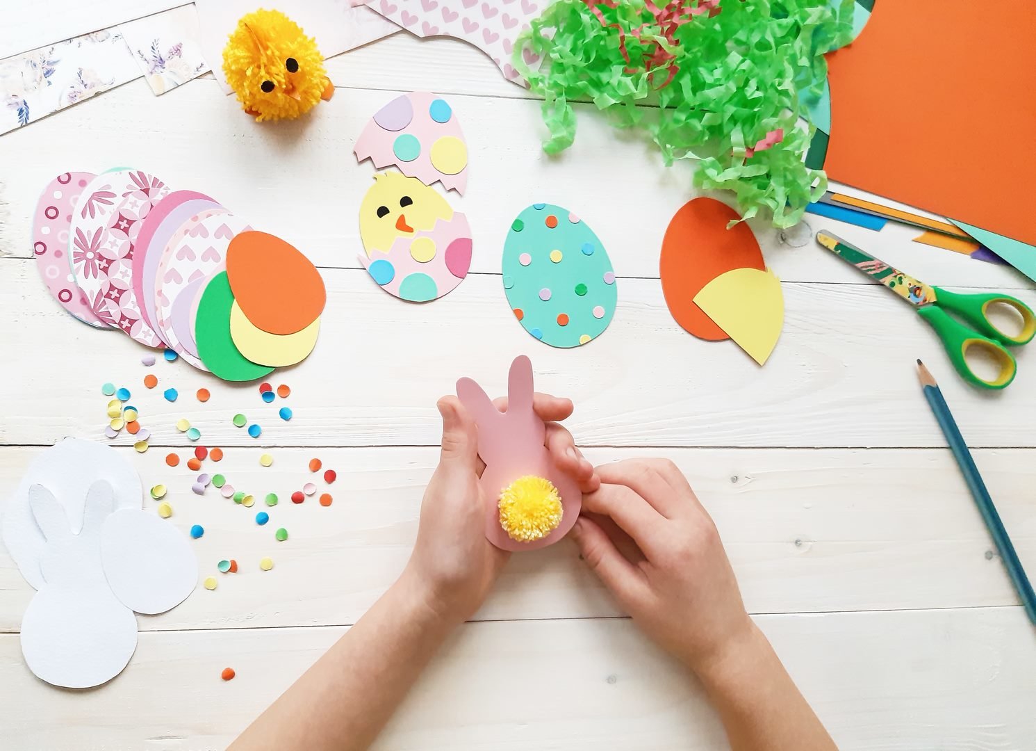 DIY-Papierdekorationen - Ostern