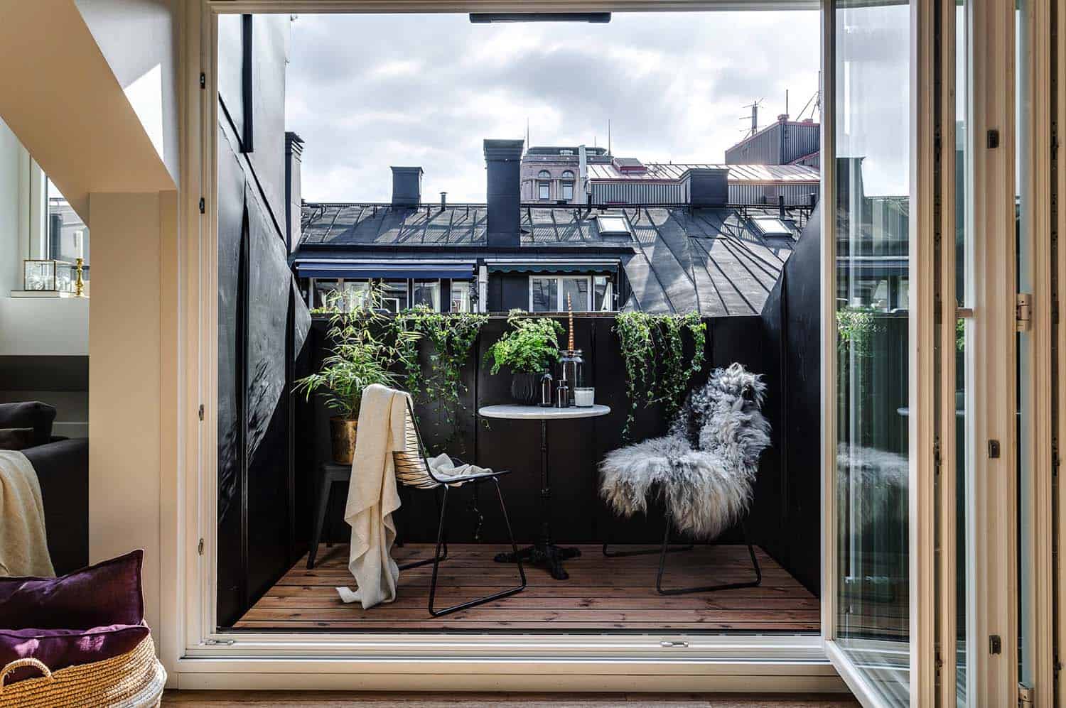 Revêtement de sol pour balcon en bois