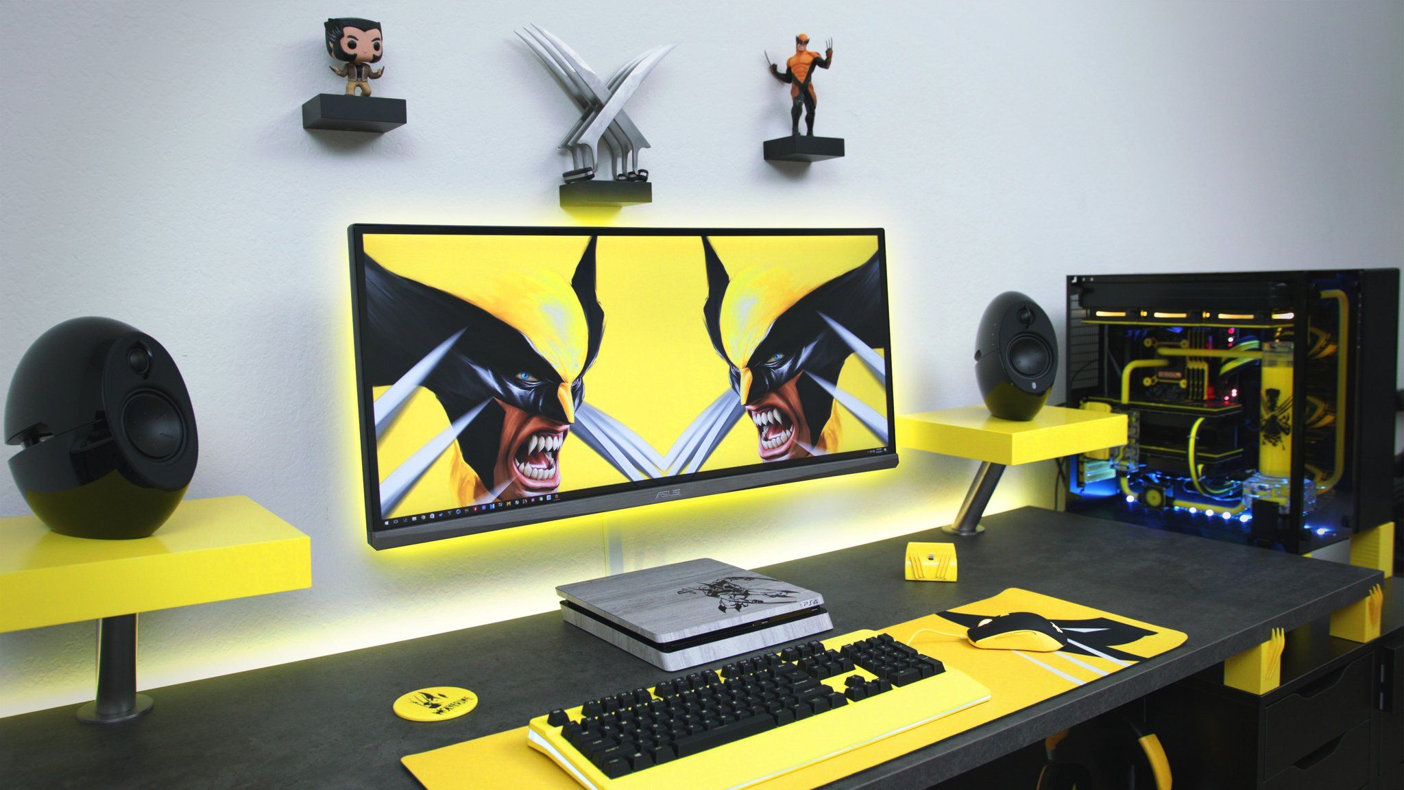 Decorazione della sala da gioco con colore giallo