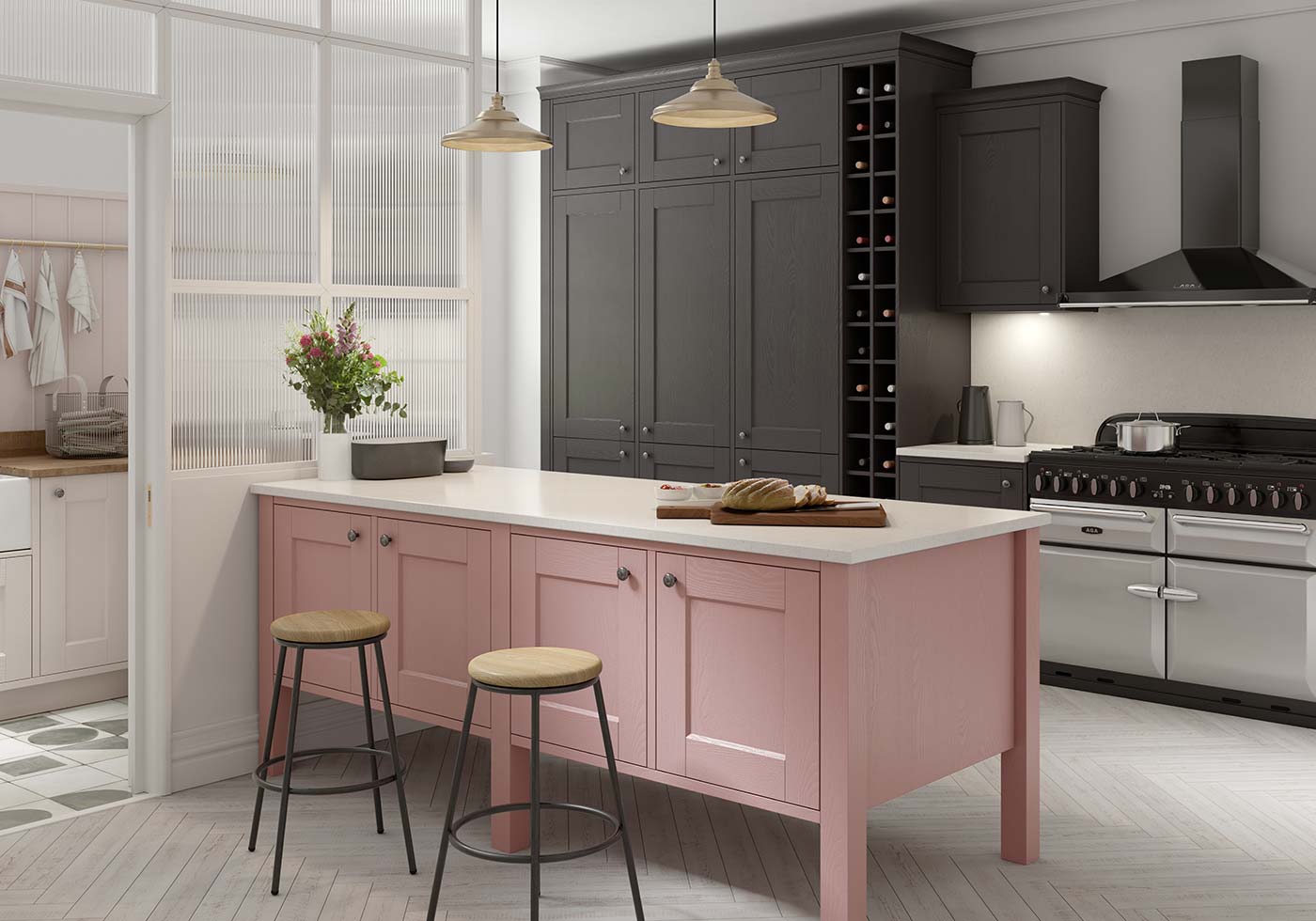 Bella Cucina Rosa - 5 Grandi Idee per la Decorazione della Cucina Rosa