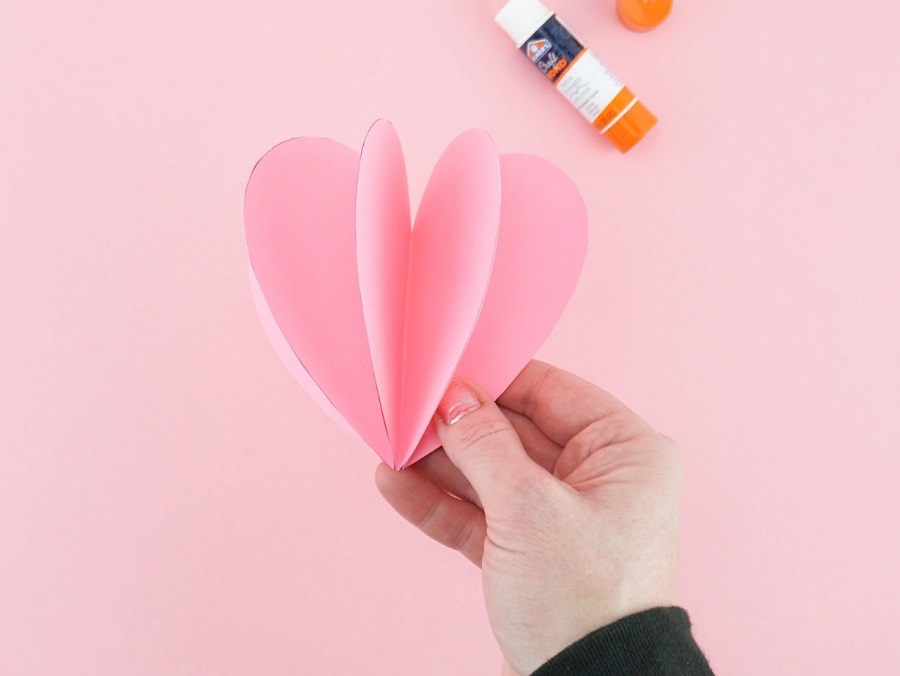 Un corazón de papel para el Día de la Madre