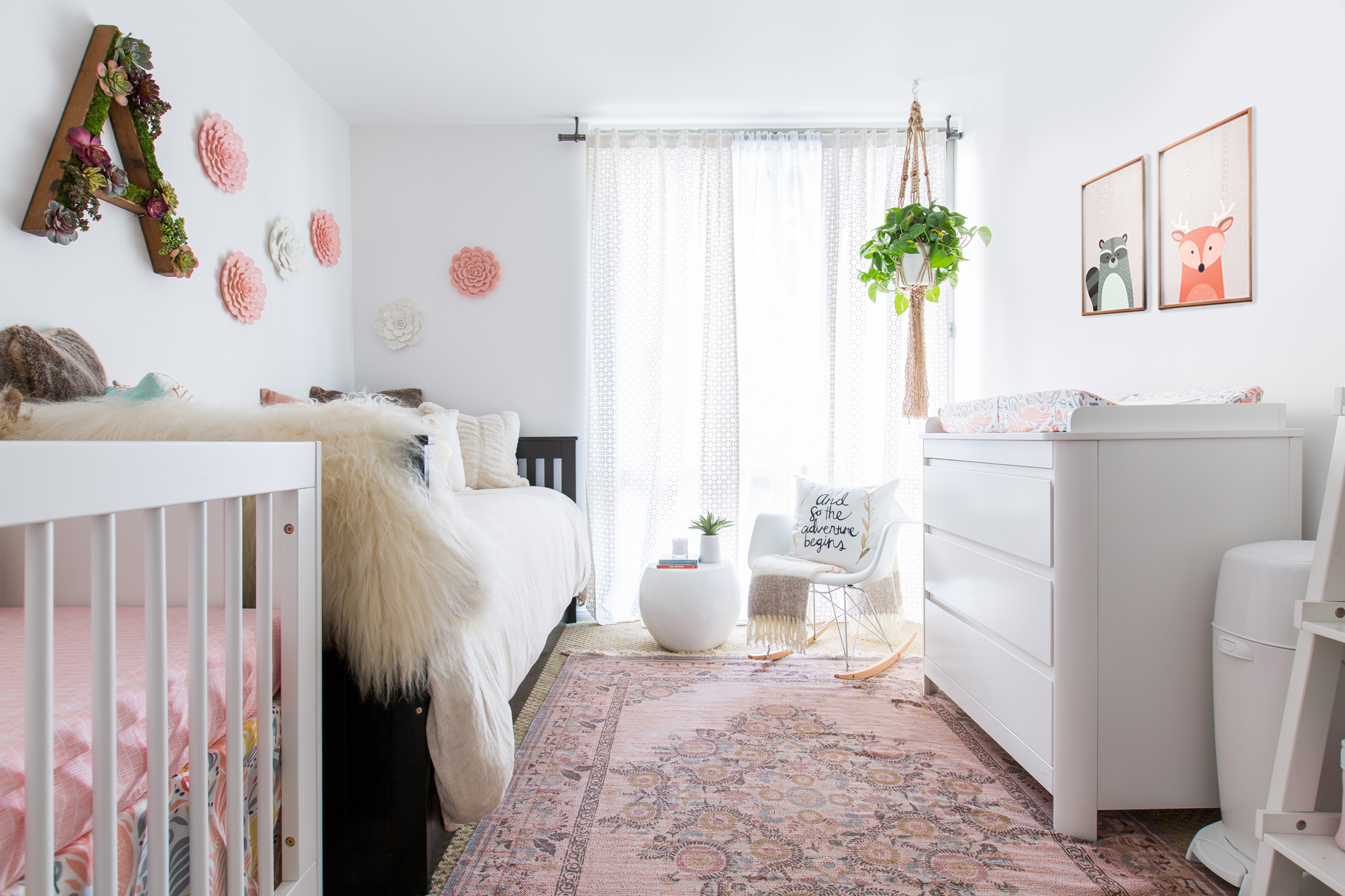 Habitación infantil de estilo boho