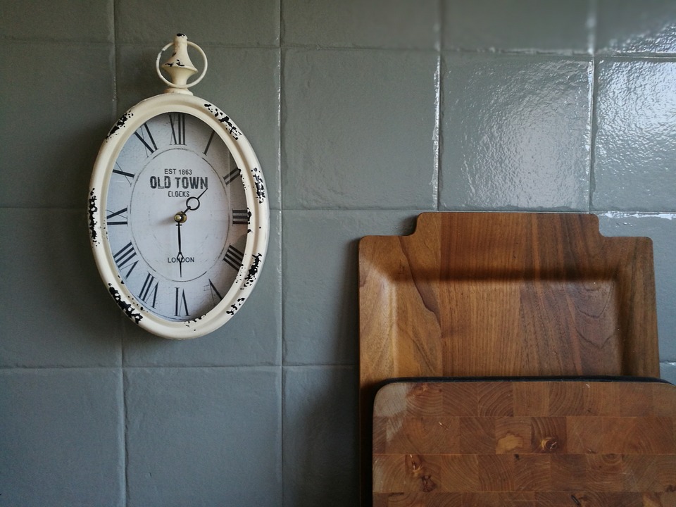 Industrial style clock