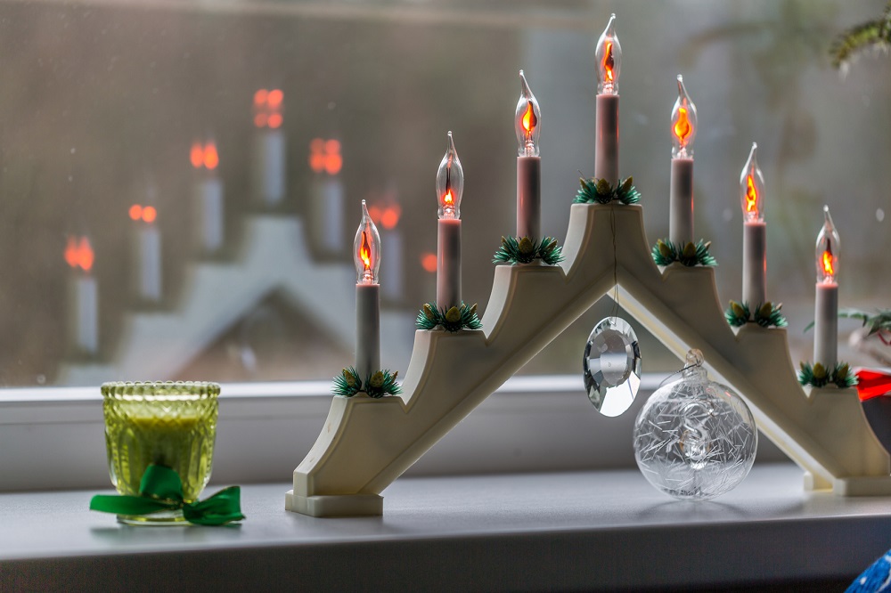 Vitrine de Noël - un rebord de fenêtre plein de magie