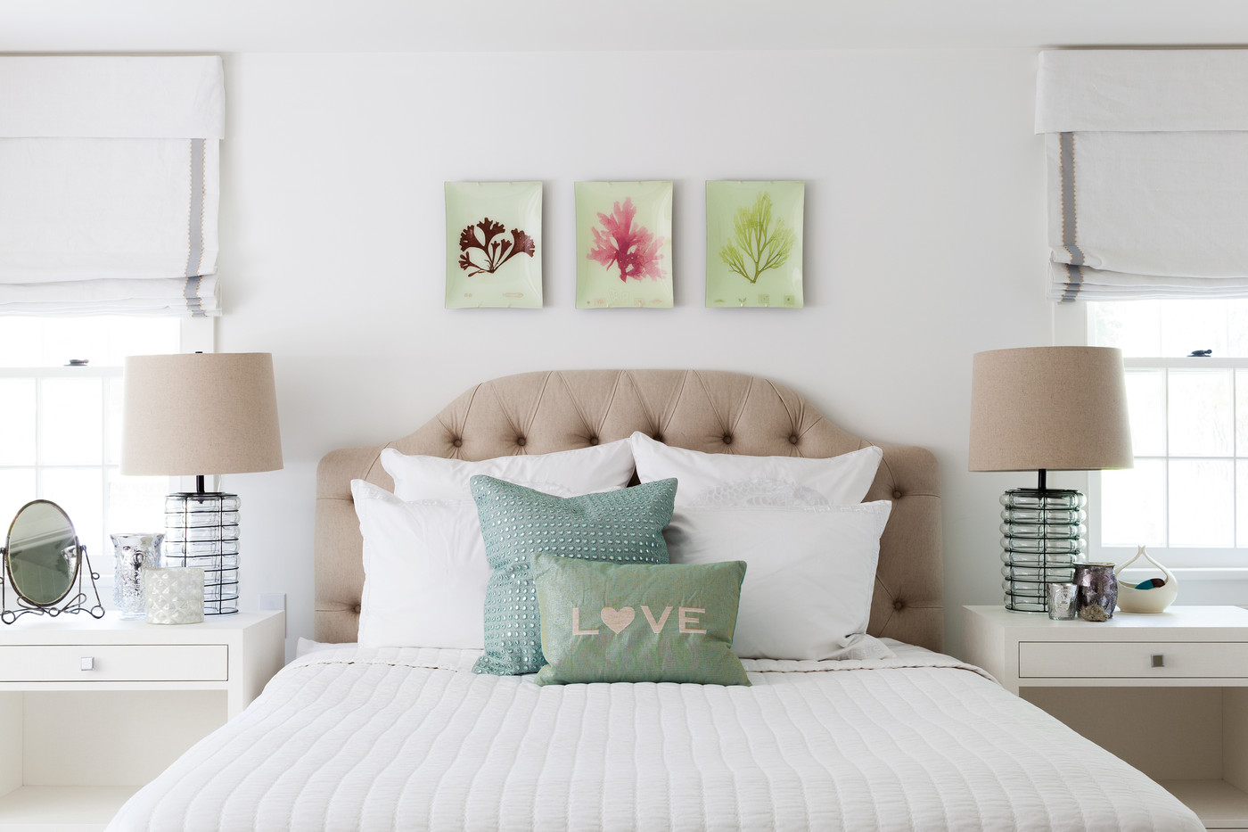 Couleurs neutres pour la chambre à coucher inspirées par la Terre