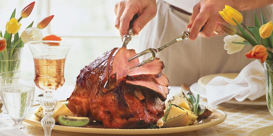 Easter dinner ideas - roasted ham