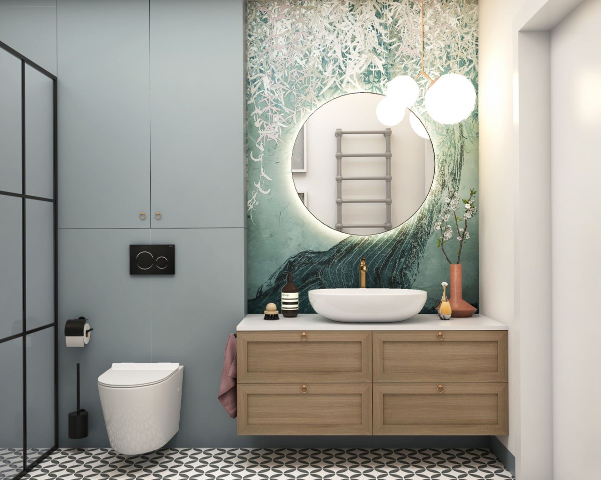 Ideas de papel pintado para el baño