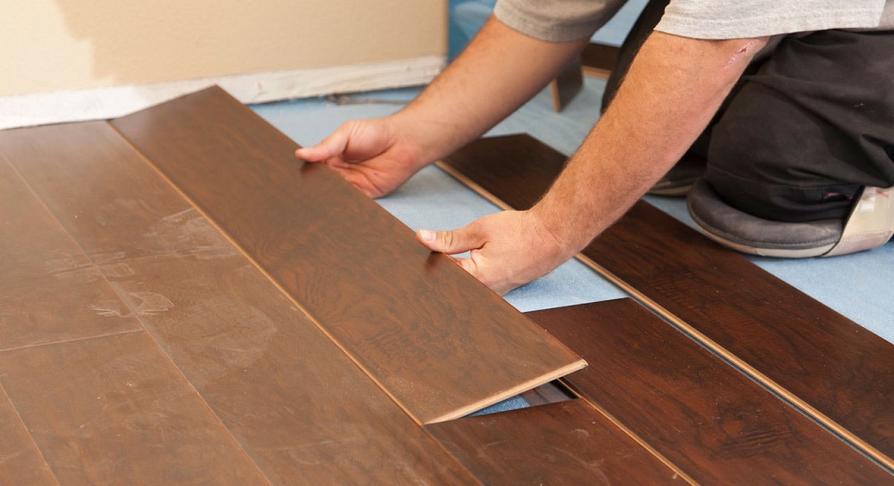 Parquet en bois de rose - planches