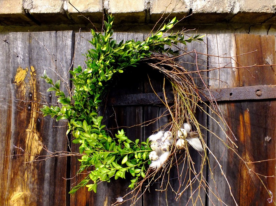 Couronne de Pâques DIY - buis