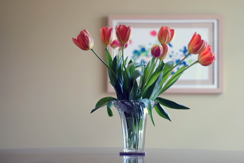 Ideas de decoración de primavera con tulipanes