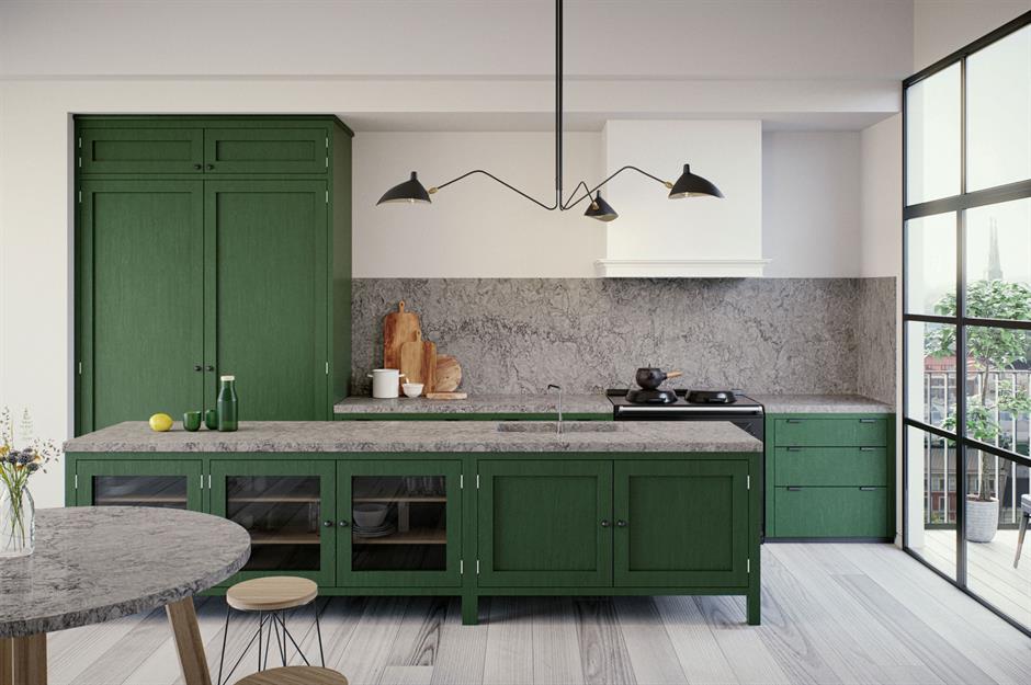 Muebles de cocina verdes